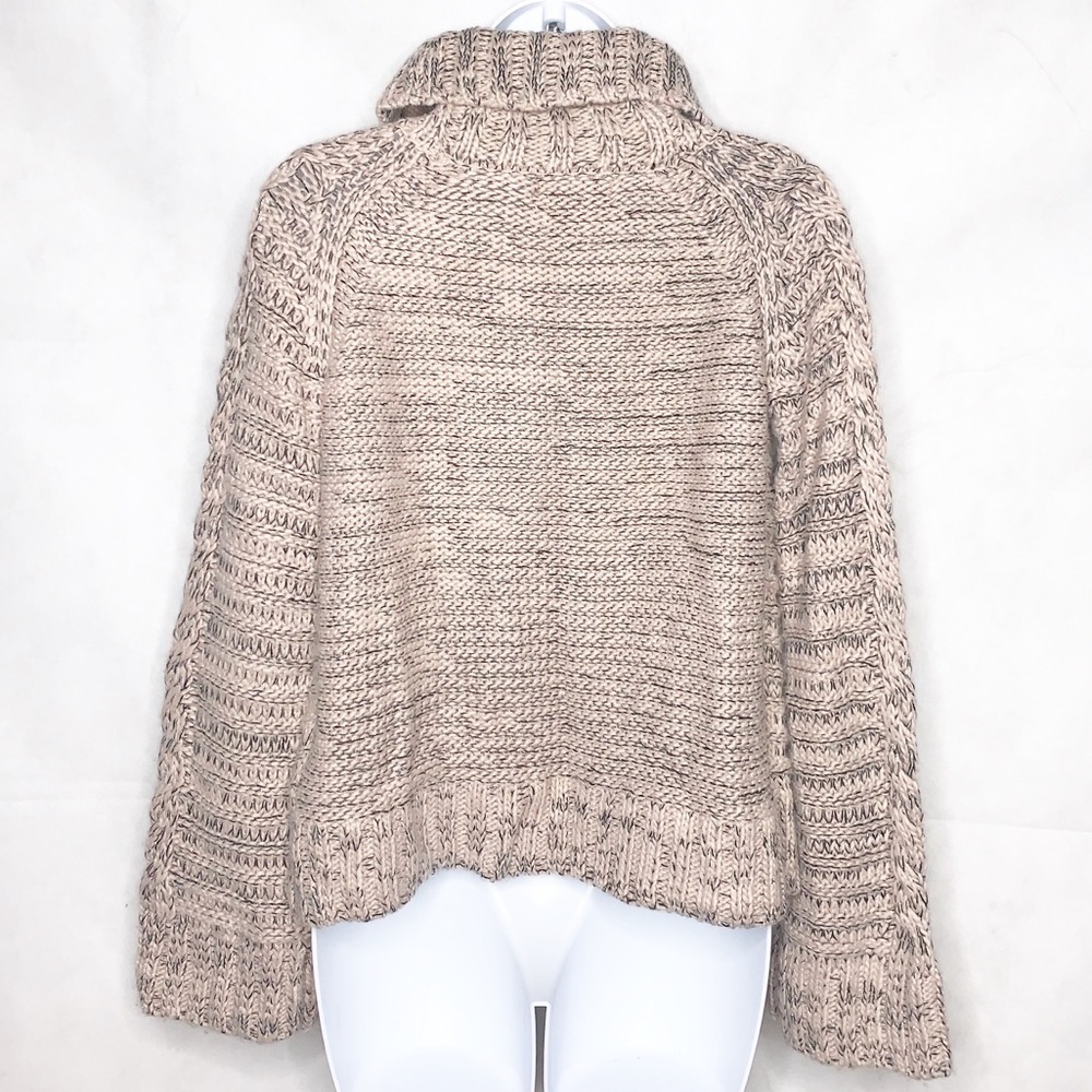 JENNIFER LOPEZ Cutout Cable Turtleneck Sweater S - Picture 5 of 9